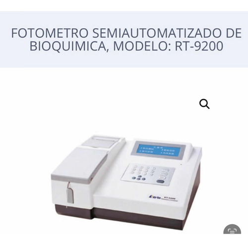 Analizador De Bioquímica Marca: Raytomodelo: Rt-9200