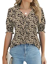 Comprar Blusas Para Mujer Blusas Floreadas Moda Manga Corta Playera