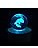 Luz Nocturna De Bola De Cristal Axolotl 3d, Bola De Cristal
