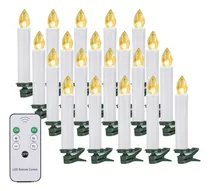 Comprar 20 Vela Conica Control Remoto Led Ventana Temporizador 6 Luz