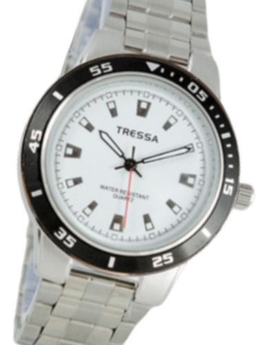 Reloj Tressa- Type- Caballero Malla Metal Blanco