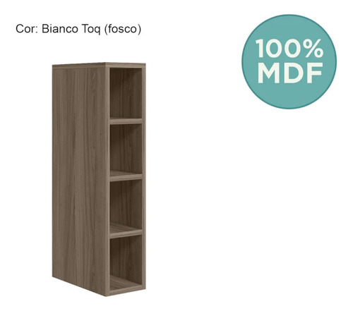 Aereo Nicho Garrafeiro Mdf 15 Cm Kali 12198 Carvalho Toq Nic