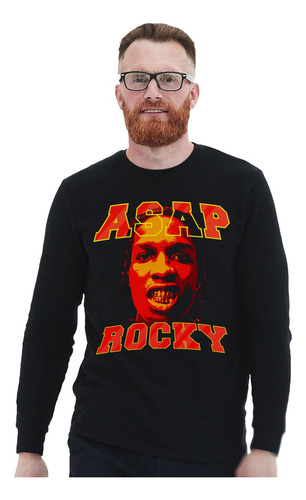 Polera Ml Asap Rocky Face Stencil Abominatron