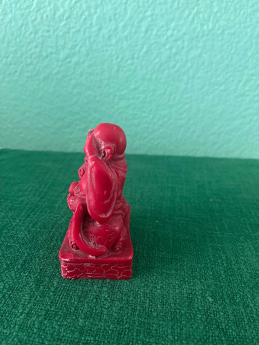 Figura De Buda Color Rojo (Usado)