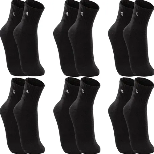 Kit 6 Pares Meias Lupo Cano Médio Esportivas Academia