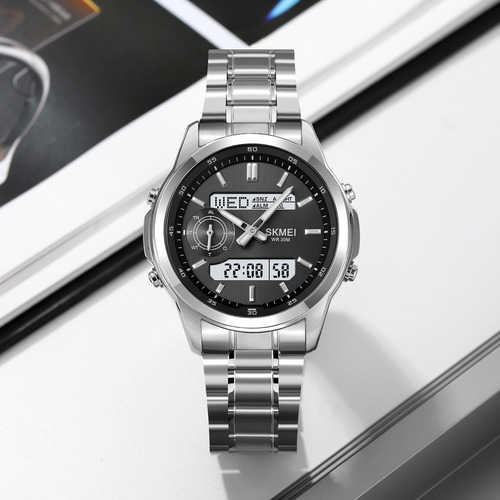 Reloj Hombre Mujer Skmei 2284 - Analógico Digital - Ø42,7mm Malla Sk-2284sbk