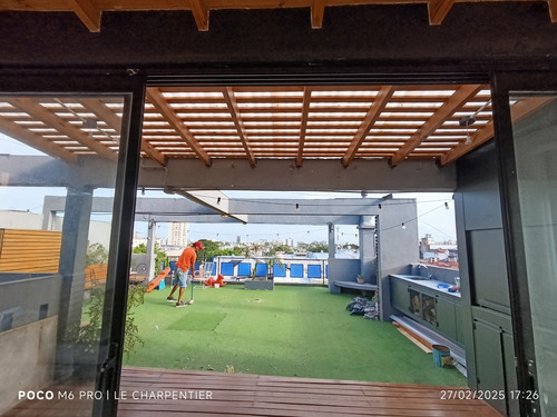 Pergola Techo Galería Garage Auto Chocolate