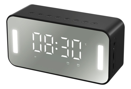 Imagen 1 de 10 de Reloj Despertador Pantalla Lcd Sensor Luz Alarma Temperatura