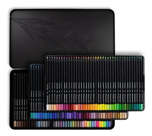 Lápiz de color redondo Supersoft de 120 colores en lata - Pack Co