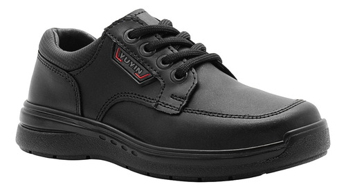 Zapato Para Niño Escolar Ajuste Cordones Yuyin Cómodos Negro 20