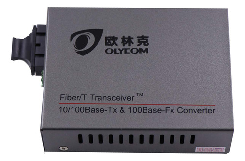 Convertidor Medio Ethernet Rapido Transceptor Puerto Rj45 Sc