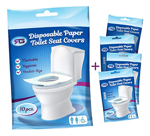 - Disposable Toilet Seat Covers Flushable Paper Travel ...