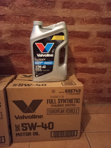 Aceite Valvoline 100% Sintetico 