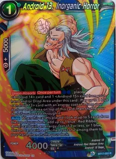 ghost rare foil Dragon Ball Super Tcg Android 13, Inorganic Bt17-052 R Foil