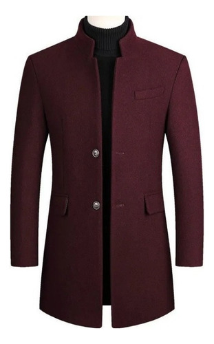 Gabardina De Lana Para Hombre Para Otoño E Invierno, Gruesa