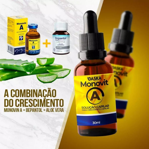 Tônico Capilar Monovit Cresce Cabelo Sobrancelha E Barba