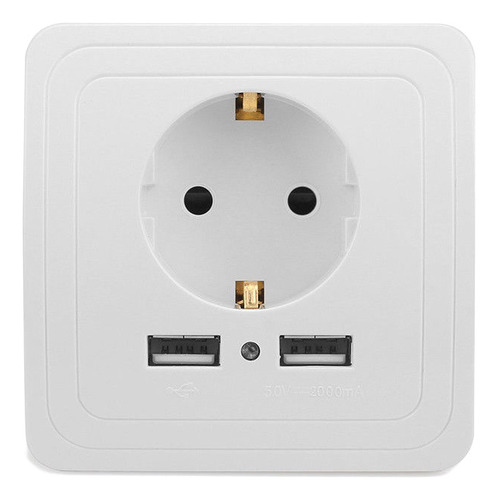 Adaptador De Enchufe De Pared Europeo, Protector Contra Sobr