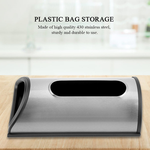Soporte Dispensador De Bolsas De Plástico De Cocina De Acero