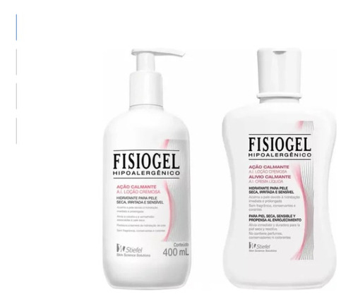  Kit Fisiogel Loção Cremosa A.i. 400ml + 200ml Fragrância Neutro