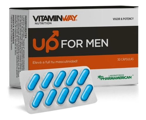 Vitaminway Up For Men X 30 Capsulas Vigor Y Potencia