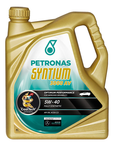 Aceite Sintético Petronas Syntium 3000 Am 5w-40 4 L Petronas