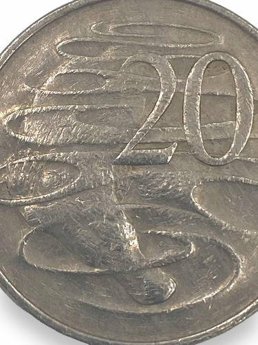 Antigua Moneda 20 Centavos País De Oceanía Australia 1967 (Usado)