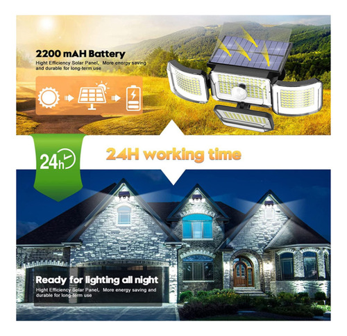 H+ Cabezas De Lámpara De Exterior Luces Solares Led 4 288