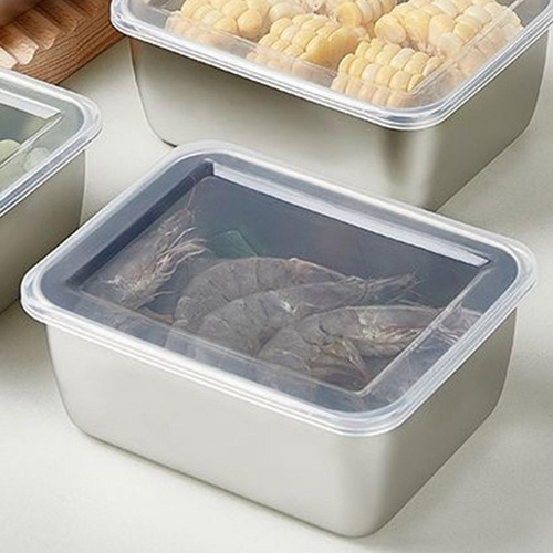 Recipientes Para Alimentos De Acero Inoxidable Con Tapa,