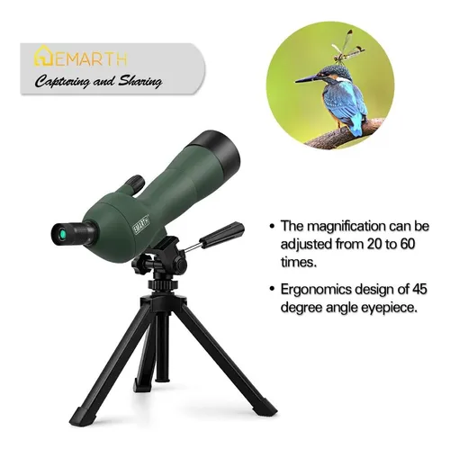 Emarth 20-60x60ae Escopo Observação Angular 45 Graus+ Tripé