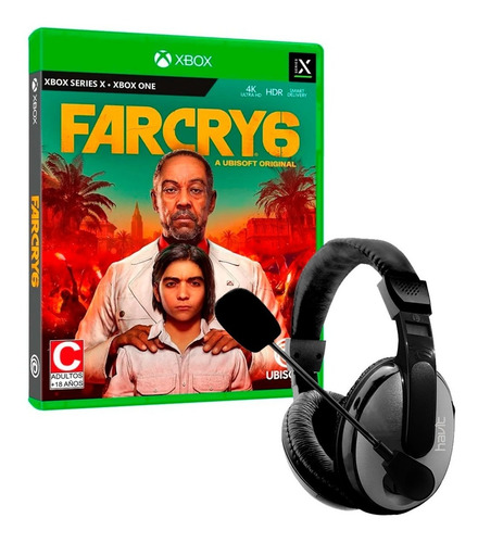 Imagen 1 de 6 de Far Cry 6 Para Xbox + Headset Havit Hv-h139d