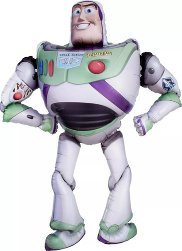 1pz Globo Metálico Airwalkers Buzz Toy Story 157cm 0toy0 Color Blanco Buzz Lightyear