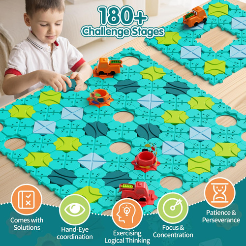 Juego De Mesa Puzzle Stem Logic Road Builder Juguetes Para N