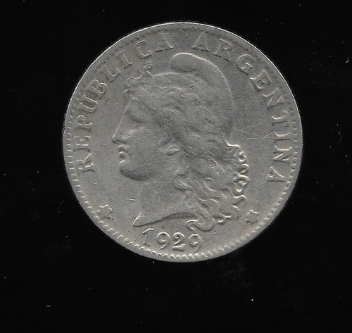 Ltc676. Moneda Nacional De 20 Centavos De 1929.