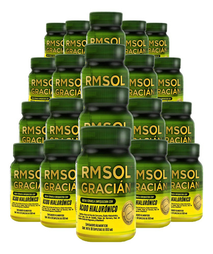 Kit De 20 Frascos De Rm Sol Gracian- 30 Tabs Sabor Sin Sabor