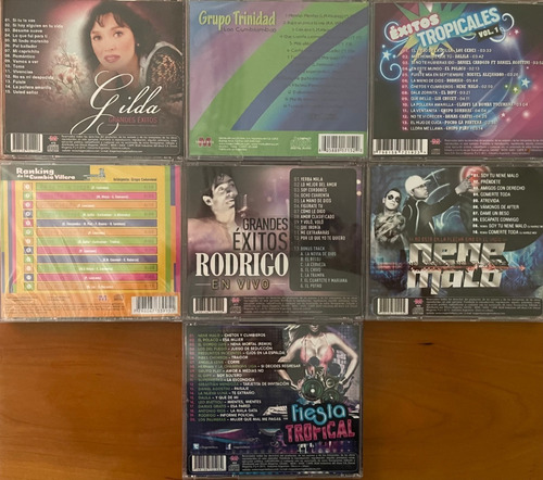 7 Cds De Cumbia Y Cuarteto Gilda Rodrigo Nene Malo Etc