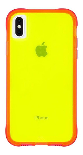 Funda Para iPhone XS Max, Amarillo/rosa/resistente