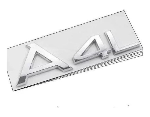 1 Adesivo Emblema Traseiro A4 A4l Audi A 4 L Cromado Abs
