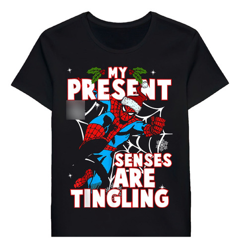 Remera Spider Present Senses Tingling Christmas 94150874