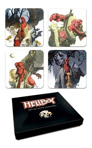 4 Portavasos Hellboy Posavasos Coasters Dark Horse Deluxe