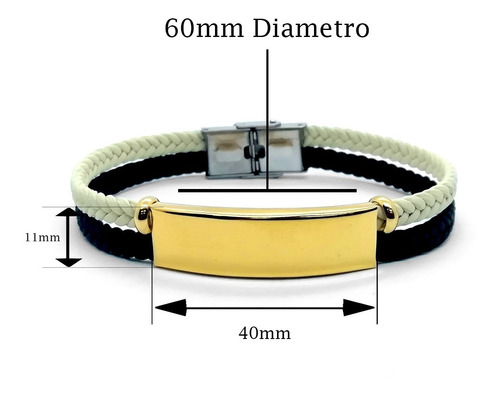 Imagen 2 de 6 de Pulsera Spotify Acero Grabado Láser Alerta Médica 1125·1126