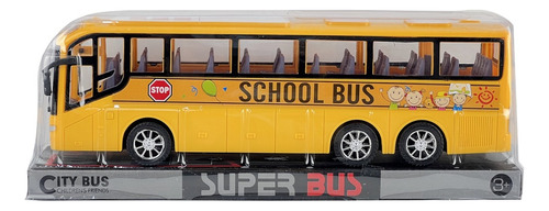 Autobus Colectivo Escolar Friccion 35cm Vehiculo