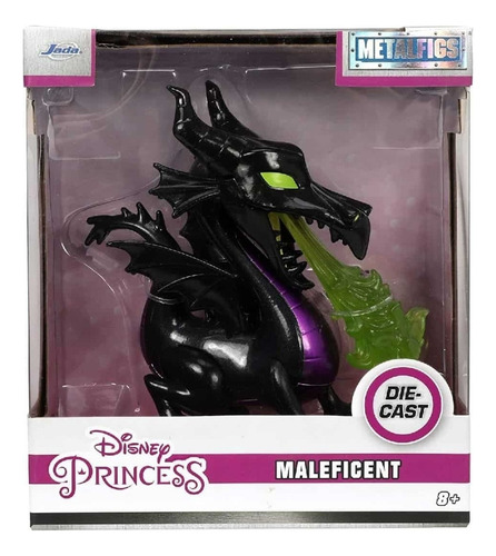 Figura do dragão maléfico de Jada, a bela adormecida da Metalfigs