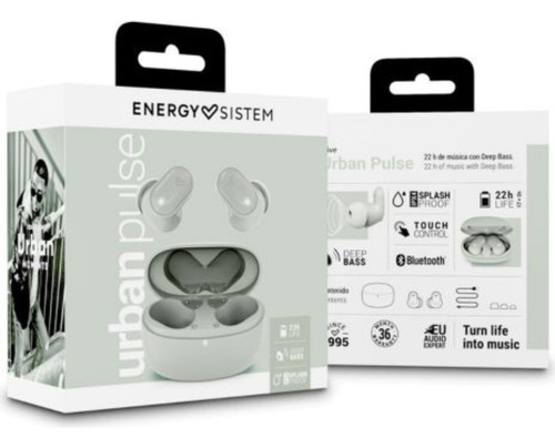 Auriculares Bluetooth Inalambricos Energy Sistem 455294 Earphones Urban Pulse Waterproof Ipx4 - Verde