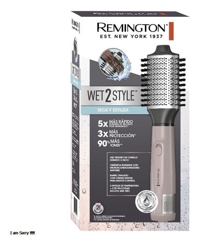 Cepillo Secador Estilizador Remington Wet 2 Style Pro