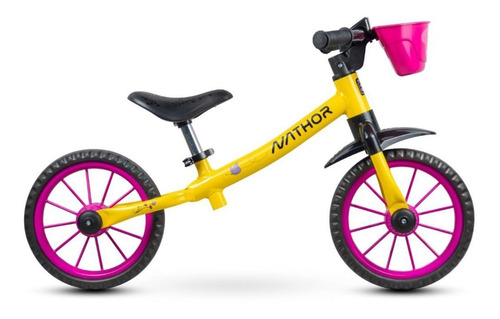 Bicicleta Infantil Nathor Balance Aro 12 Drop Garden Am/rosa