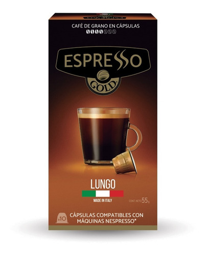 Imagen 3 de 6 de 10 Capsulas Cafe De Grano Espresso Gold - Elige Tu Variedad