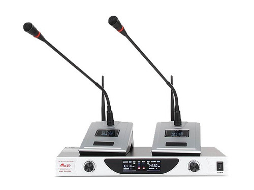 Gbr Uhf-2600jp 2 Microfonos Inalambricos Para Conferencias