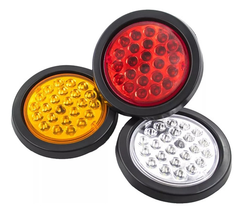 Luz Trasera Camión Luz Trasera 19 Led 12v 4 Pulgadas Blanco