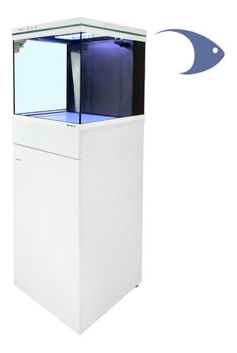 Acuario Marino Boyu Mez-76 L Pecera Con Gabinete Lamp Wi-fi 