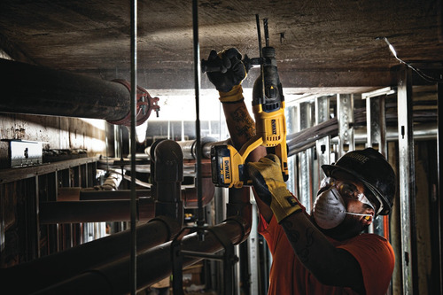 Imagen 6 de 8 de Rotomartillo electroneumático DeWalt BareTools DCH133B inalámbrico amarillo y negro con 20W de potencia 20V